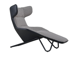 DIVAN CONFECTIONAT DIN PIELE ECOLOGICA SI METAL, VITA, STIL MODERN - Img 2