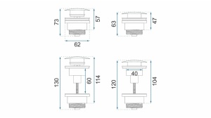 DOP LAVOAR REA UNIVERSAL, CU CLICK CLACK, AURIU ANTIC, DIN ALAMA, CALITATE SUPERIOARA - Img 2