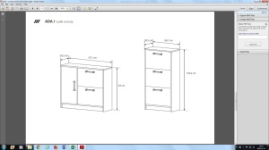 DULAP ADA 60 ALB DESIGN MODERN LSK - Img 2