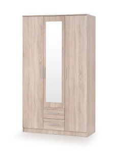 DULAP CU OGLINDA, LIMA S-3, STEJAR SONOMA, DIN PAL MELAMINAT, STIL MODERN, HALMAR - Img 1