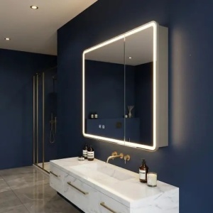 DULAP CU OGLINDA, PENTRU BAIE, CU LED, M1011-60 60x70 CM, CALITATE SUPERIOARA
