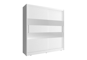 DULAP DORMITOR MAJA II 180 ALB DESIGN MODERN PSK - Img 1