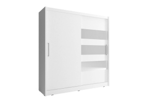 DULAP DORMITOR MAJA III 200 ALB DESIGN MODERN PSK