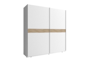 DULAP DORMITOR MIKA VI 150 ALB DESIGN MODERN PSK - Img 1