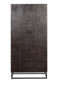 DULAP HIEROGLYPH 6872, MARO, LEMN DE MANGO SI METAL, STIL INDUSTRIAL G&C - Img 1