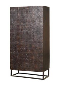 DULAP HIEROGLYPH 6872, MARO, LEMN DE MANGO SI METAL, STIL INDUSTRIAL G&C - Img 2