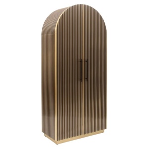 DULAP LES ARCS CU 2 USI, AURIU PERIAT, 8103, CONFECTIONATA DIN MDF SI ALAMA STIL MODERN