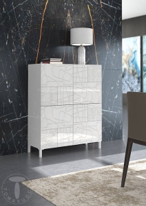 DULAP LIVING 90CM, EDDY GRAPHIC, COD 5068, STIL MODERN, REALIZATA PANOURI LAMINATE, USI SEMIGRAFIATE - Img 5