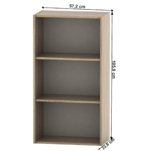 DULAP TEMPO ASISTENT NEW 035, CU RAFTURI, STEJAR SONOMA, DIN DTD LAMINAT, STIL MODERN, TK - Img 2