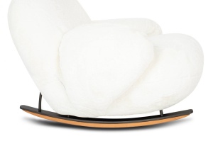 FOTOLIU BALANSOAR PLUSH FUR, ALB, DIN TEXTIL PLUSAT, STIL MODERN B2 - Img 6