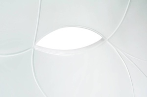 FOTOLIU CONFORTABIL NEMO FACE CHAIR, ALB, DIN FIBRA DE STICLA, STIL MODERN - Img 7