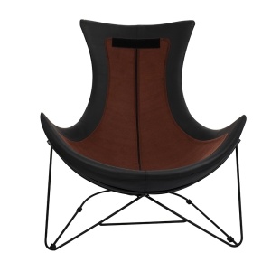 FOTOLIU CONFORTABIL OTILIA STAND VELVET NEGRU, TAPITAT CU PIELE ECOLOGICA, STIL MODERN - Img 3