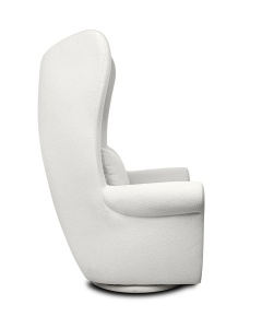 FOTOLIU CONFORTABIL, PIVOTANT, GROSDOS, ALB, DIN TEXTIL CHENILLE, STIL MODERN - Img 2