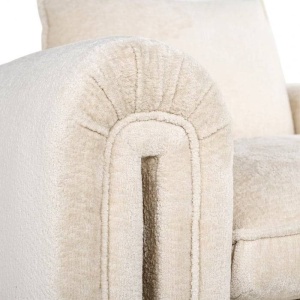 FOTOLIU CONFORTABIL SANDRO, ALB, TAPITERIE CHENILLE, STIL MODERN, RICHMOND INTERIORS - Img 4
