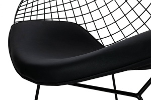 FOTOLIU CONFORTABIL VOLIER SOFT, NEGRU, DIN METAL SI PIELE ECO, STIL MODERN - Img 4