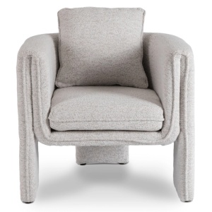 FOTOLIU DEOSEBIT, ARTIM MEBLE, REALIZAT DIN MATERIAL BOUCLE GRI SI METAL, STIL MODERN - Img 2