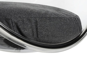 FOTOLIU EXCLUSIVIST BUBBLE STAND, GRI INCHIS/TRANSPARENT/CROM, DIN ACRIL SI CASMIR, STIL MODERN - Img 2