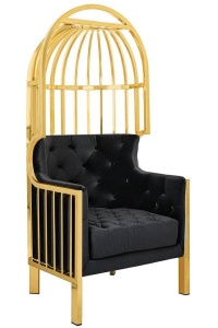 FOTOLIU EXCLUSIVIST LORD II, NEGRU/AURIU, TAPITERIE DIN CATIFEA, STIL MODERN B2