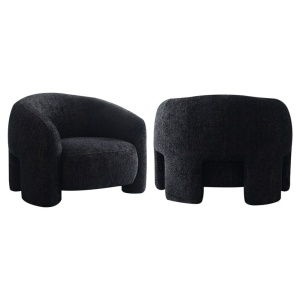 FOTOLIU LOUNGE MILANIA, BE LOVELY 17, BLACK, S5168, TAPITERIE BUMBAC, STIL MODERN