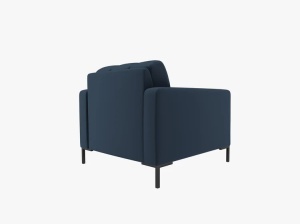 FOTOLIU MAMAIA ALBASTRU NEVE, CU TAPITERIE DIN TEXTIL FIN, MICADONI - Img 3