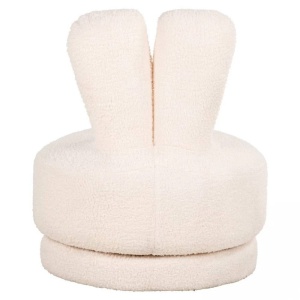 FOTOLIU PIVOTANT PENTRU COPII BUNNY, ALB, TAPITERIE DIN TEXTIL PLUSAT, STIL MODERN, RICHMOND INTERIORS - Img 3