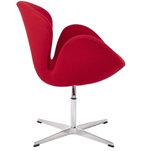 FOTOLIU REGLABIL SWAN PREMIUM, ROSU/CROM, TAPITERIE DIN CASMIR, STIL MODERN - Img 4
