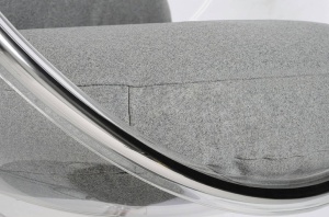FOTOLIU SUSPENDAT BUBBLE, GRI DESCHIS/TRANSPARENT/CROM, DIN ACRIL SI CASMIR, STIL MODERN - Img 2