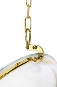 FOTOLIU SUSPENDAT BUBBLE, NEGRU/TRANSPARENT/AURIU, DIN ACRIL SI CATIFEA, STIL MODERN - Img 5