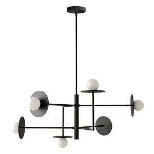 Lampa APP1668-6CP Black