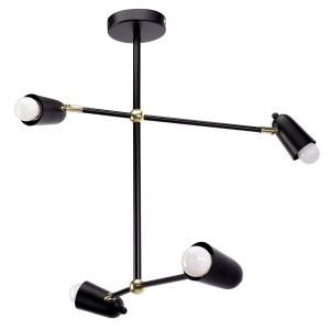 Lampa APP1708-4CP BLACK + GOLD