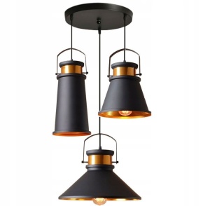 Lampa DE TAVAN ASTI ABC negru / Auriu