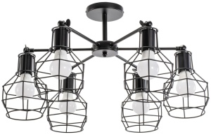 Lampă suspendată de tavan din metal Loft APP735-6C
