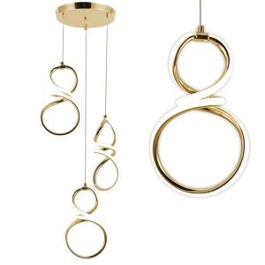 Lampă suspendată LED G073-3CPR Gold