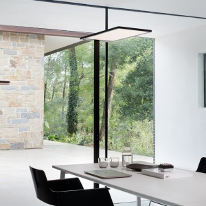 LAMPADAR COMFORT PT 3000K, NEGRU, DIN ALUMINIU, STIL MODERN - Img 2