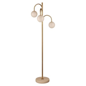 LAMPADAR JANOU LB-0197, AURIU, CONFECTIONAT DIN STICLA, MARMURA SI METAL, RICHMOND INTERIOR