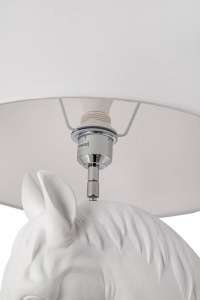 LAMPADAR KON HORSE STAND S, DIN FIBRA DE STICLA, MARMURA SI TEXTIL, STIL MODERN - Img 5