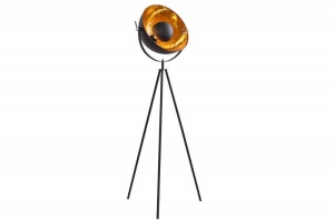 LAMPADAR STUDIO 145CM, NEGRU/AURIU - Img 5