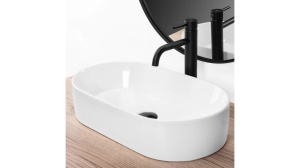 LAVOAR REA LAYLA, ALB, 53 CM, DIN CERAMICA, CALITATE SUPERIOARA - Img 3