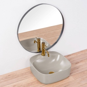 LAVOAR REA LUIZA, GRI MAT, 42,5 CM, DIN CERAMICA, CALITATE SUPERIOARA