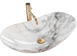 LAVOAR REA ROYAL, GRANIT, 60,5 CM, EFECT DE MARMURA, DIN CERAMICA, CALITATE SUPERIOARA - Img 4
