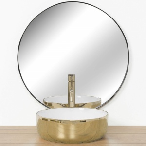 LAVOAR REA SAMI, 36 CM, ALB/AURIU, DIN CERAMICA, CALITATE SUPERIOARA - Img 2