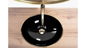 LAVOAR REA SAMI, 41 CM, NEGRU/AURIU ROSE PERIAT, DIN CERAMICA, CALITATE SUPERIOARA - Img 4