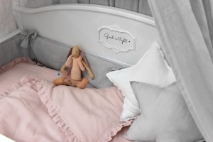 LENJERIE FLOUNCE LINEN ROZ PRAFUIT MARIMEA M IDEALA PENTRU PATUT BEBELUSI BA - Img 7