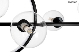 LUSTRA ALURE LINE TWIN 90, CONFECTIONATA DIN METAL SI STICLA, STIL MODERN INDUSTRIAL - Img 3