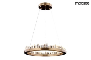 LUSTRA AURIE, NENUFAR, DIN METAL SI STICLA, STIL MODERN
