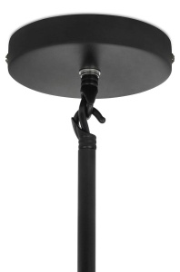 LUSTRA CANDELABR 10, CONFECTIONATA DIN ALUMINIU, NEAGRA, STIL MODERN - Img 5