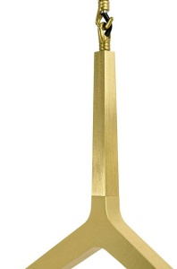 LUSTRA CANDELABR 14, DIN ALUMINIU SI STICLA, AURIE, STIL MODERN, B2 - Img 5