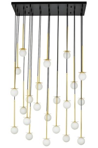 LUSTRA CANNON LINE, AURIU-CUPRU/ALB, DIN METAL, STIL MODERN, B2