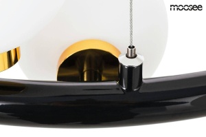 LUSTRA COSMO S, AURIU/NEGRU, DIN METAL SI STICLA, STIL MODERN, B2 - Img 4