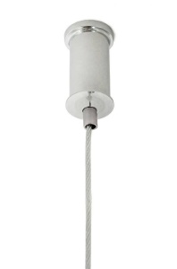 LUSTRA CU LED-URI RING 80, ARGINTIU, DIN METAL, STIL MODERN - Img 5